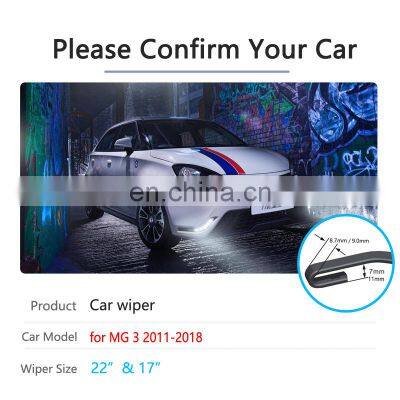 for MG 3 2011 2012 2013 2014 2015 2016 2017 2018 Car Wiper Blades Front Winshiled Windscreen Wipers Accessories Stickers for MG3 photo-2