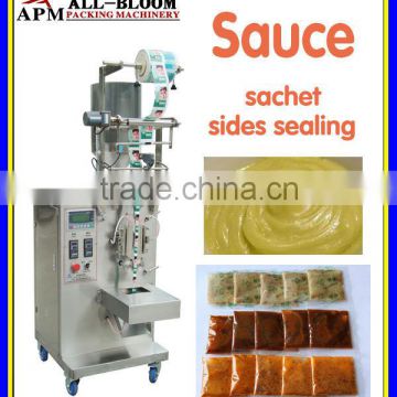 Automatic used sauce 3/4 sides sealing sachet packaging machine