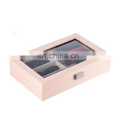 Fashionable Custom Unfinished Simple Useful Wood Tie Gift Storage Boxes photo-4
