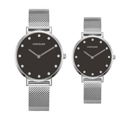 Stainless Steel Ultrathin Women Watches Man Fashion Quartz Watch photo-5