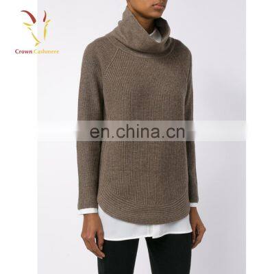 Turtleneck 7GG Winter Thick Cashmere Pullover Sweater for Lady photo-2