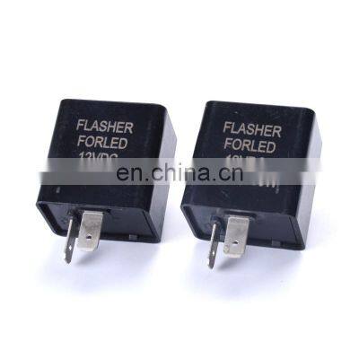 DC 12V 2 Pin Moto LED Turn Signal Flasher Relay Three Gear Frequency Motorcycle Adjustable Speed Flash Relay Accessaries photo-2