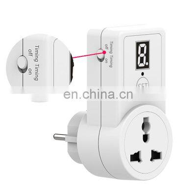 Digital Countdown Timer Switch Universal Socket Plug-in Time Control Phone Battery Electric Car Charge Electric EU Plug 10A photo-2