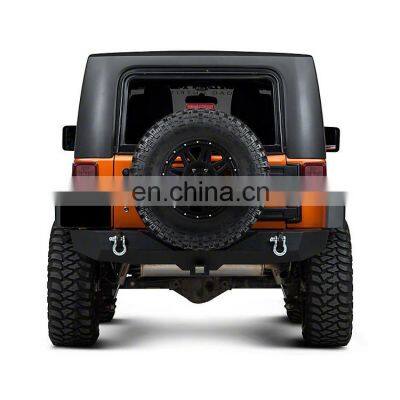 4x4 offroad New design Auto parts black steel rear bumper for Jeep Wrangler JK