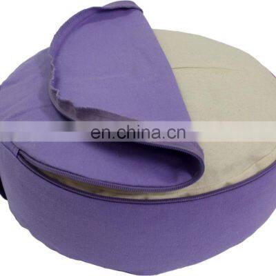 International Private Labels Unique Embroidery Round and Pleated Zafu Meditation Cushion Buy At Cheap Price photo-5