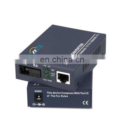 OEM&ODM Factory 1 Pair 10/100Mbps 1 Optical Port 1 RJ45 Port Fiber Optical Converter