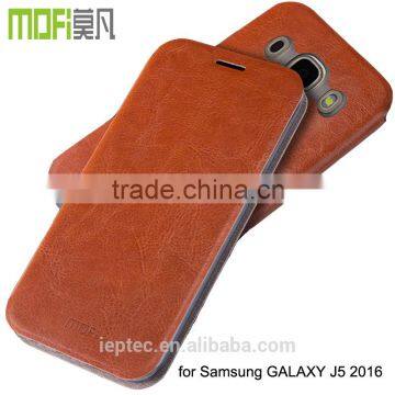 MOFi Original Back Housing for Samsung GALAXY J5 2016 J510F, Mobile Phone Leather Flip Cover Case for Samsung J5 2016