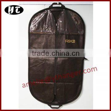 Garments suits bag non woven suit bags with transparent PVC