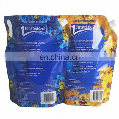 Custom plastic container frozen food packaging drink spout plastic packings bag