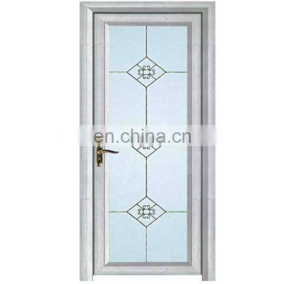 Aluminum bathroom washroom door toilet door with glass