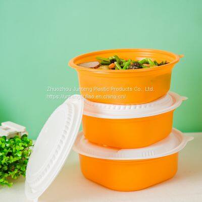 Round Bowl Disposable Togo Soup Packaging Container 1000ml 1300ml Bowl photo-5