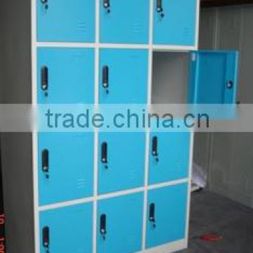 (DL-CL12 )CKD 2015 New factory price supermarket employee 12 door metal storage cabinets locking