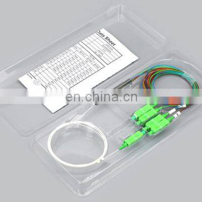 Оптовая продажа GPON 1x2 1x128 1*9 1*2 1*4 оптических волоконных PLC-сплиттеров типа стальной трубки с 0,9 мм пigtail и разъемом, голый PLC-сплиттер photo-4
