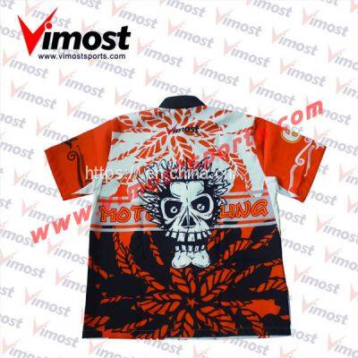Sublimated Motor Racing Shirt Made To Order From 2022 China Factory.