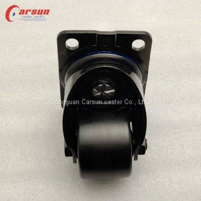 Low Gravity Casters 2.5inch Heavy Duty Castors Black Nylon Swivel Caster Wheels
