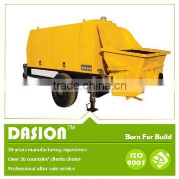 Concrete Trailer Pump DHBT80 with Commins diesel engine for hot sale