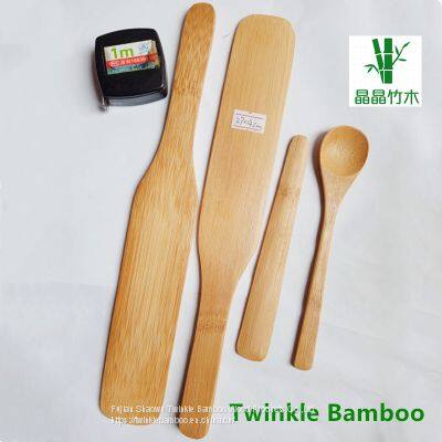 FDA Bamboo Cooking Utensil Wholesale Small Bambu Cooking Spatula Spoon Set From China