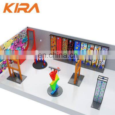 Indoor Climbing Wall Area Transparent Climbing Wall For Amusement Park