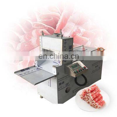 Best selling commercial stainless steel full automatic bacon slicer cutting frozen meat slicing machine for sale