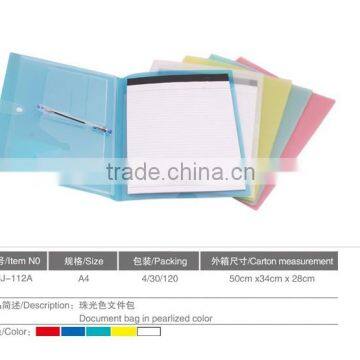 business plastic conference folder with notepad