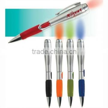 plastic 2 in 1 pen with led promotional pen with led light