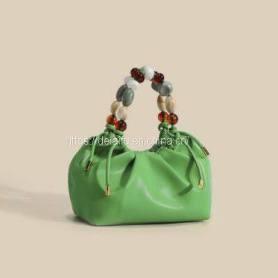 2023 New Arrival Cloud Shape Handbag Soft Leather Lady's Handbag