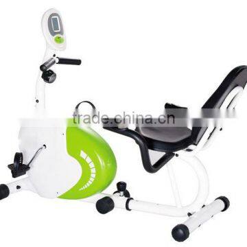 Magnetic recumbent bike,large paddle with safety strap