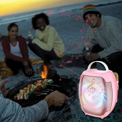 JQS403 OEM Bass Sound Portable 4-inch Speaker 8W Power Wireless Bluetooth Speaker for Outdoor
