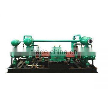 Oil free piston biogas compressor