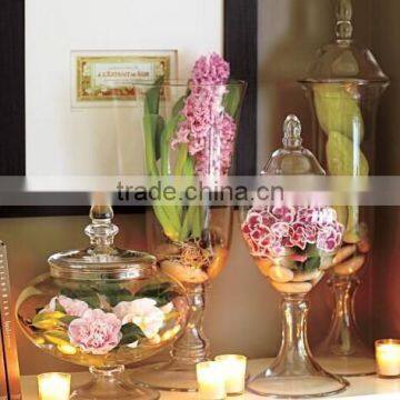 2015 high glass cainster for flowers wedding centerpiece