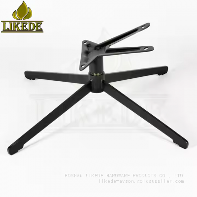 Tilt Beveled Top Plate Black Steel Iron Easy Swivel Rotating Furniture Legs Chair Base With Stylish Design photo-2