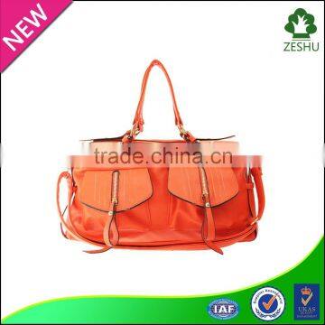 wholesale orange pu women should bag quality cheap handbag