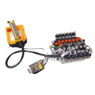 P40DY Hydraulic Valve 12V/24V P40 Electro-Hydraulic Directional Control Valve Remote Control Device 300bar Pressure 40L/min Flow