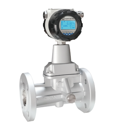 Спиральный вихревой расходомер