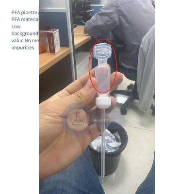 Pfa Pipette, Teflon Straw, Fluororesin Dropper, Corrosion-resistant and Customizable, Renike photo-4