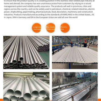 Tp347h Stainless Steel Tubes by Jinnaike, Complete Specifications, Custom Non-standard Orders Accepted. Freight Forwarding Service Available. Size: 57*4 photo-2