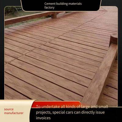 Assembled Wood-like Concrete Walkway Boards, Precast Outdoor Cement Wood-grained Floorings, and Boardwalk Boards for Parks and Scenic Areas photo-4