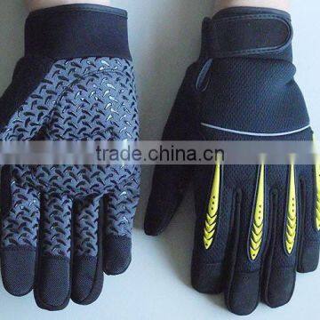 Spandex Finger Protection Elastic Cuff Oil Industry, Household And Mechanic Work Gloves