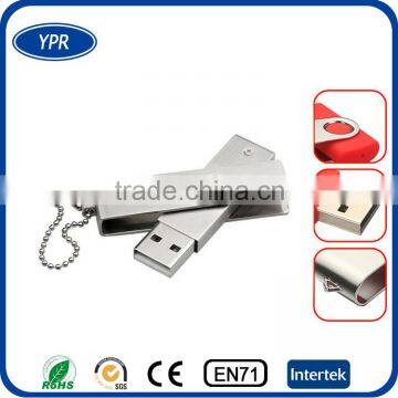 Bulk Promotional custom swivel 2GB 4GB metal USB flash drive 2gb