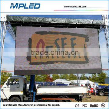 Round shape/curved shape/arc shape led board on truck high quality/high gray level/high refresh rate