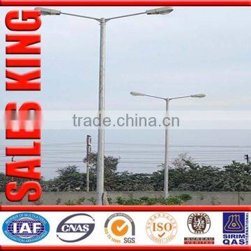 high way Cast iron double arm road lamp post CN supplier