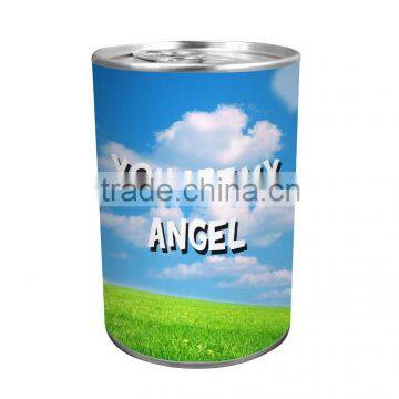 sky candle tin LED novelty can candle with scented for birthday/gift