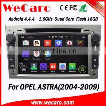 WECARO Bluetooth RDS 3G wifi V-10 disc Pure Android 4.4.4 Car Radio Dvd Gps Navigation System for Opel Astra h 2004 - 2009