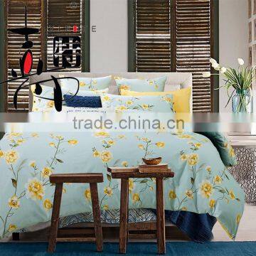 Spring Beautiful Flower Printed 4 Pieces Bedding Sets photo-3