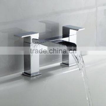 Big Discount Good Quality Double Handle Waterfall Brass Body CE Certification Mixer Tap photo-2
