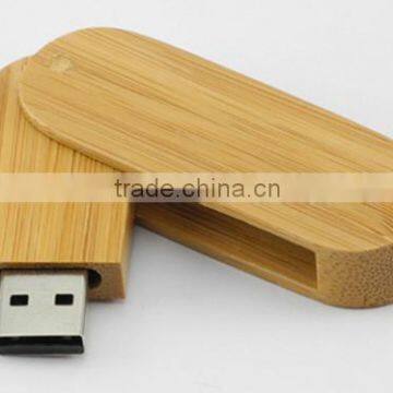 Oval Twist USB Bamboo Twister USB Flash Drive Laser Logo