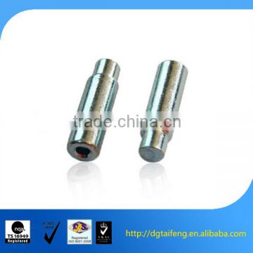 High strenth internal threaded guide pins