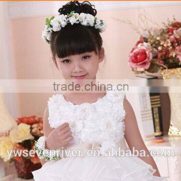 South Korean Children's Wreath Wreath Han Edition Simulation Girls Headdress Flower Wreath Wreath of Wedding Dress Accessories photo-3