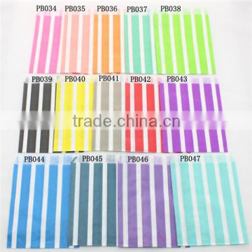 Vertical striped Paper Favor Bags 5'' x 7'' Best Party Gift Bag