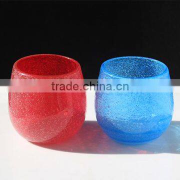 Bubble Solid Color Glass Cup